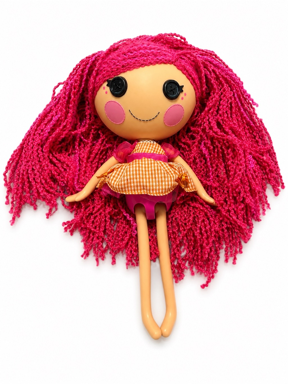 Lalaloopsy Loopy Hair Tippy Tumblelina Doll 12” • Pink Yarn Hair • Retired MGA